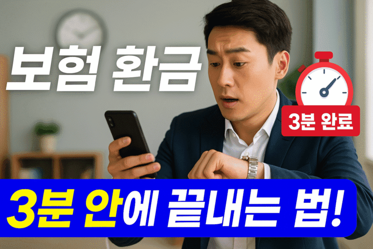 보험 환급금을 빠르게 받는 효율적 방법