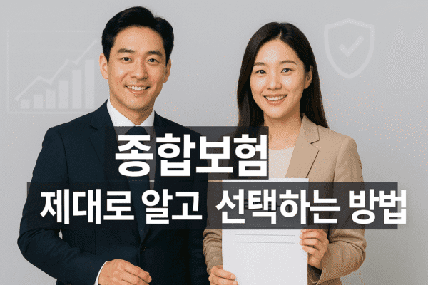 종합보험 제대로 알고 현명하게 선택하는 방법