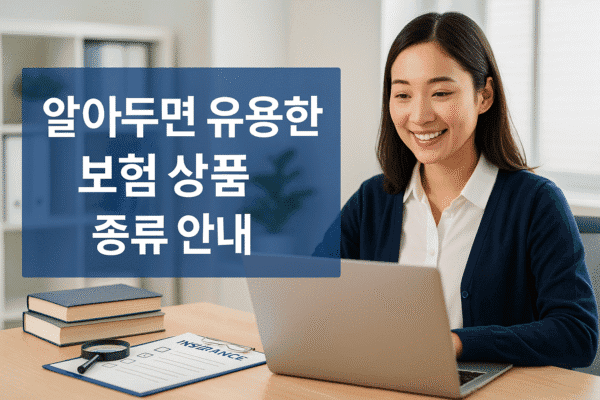 알아두면 유용한 보험 상품 종류 안내