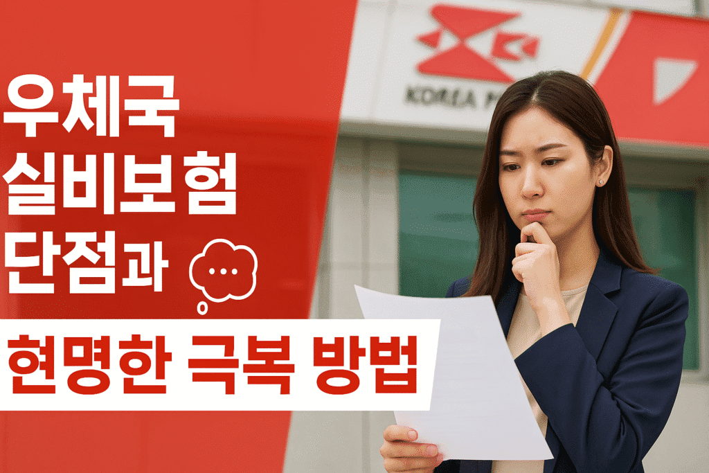 우체국실비보험 단점과 현명한 극복 방법