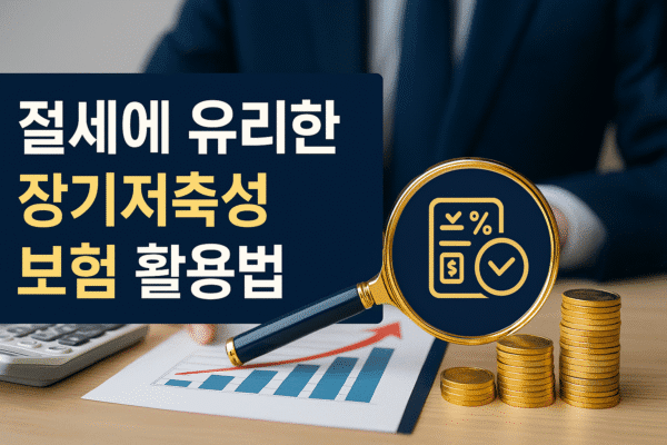 절세에 유리한 장기저축성 보험 활용법