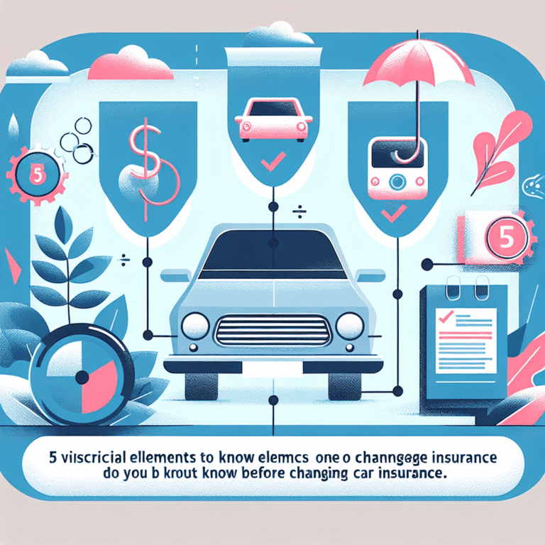 자동차보험 변경 전 꼭 알아야 할 핵심요소 5가지