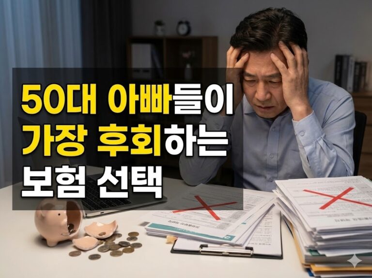 50대 아빠들이 가장 후회하는 보험 선택